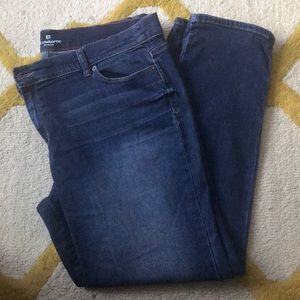 Dark Wash Blue Denim Skinny Boyfriend Jeans